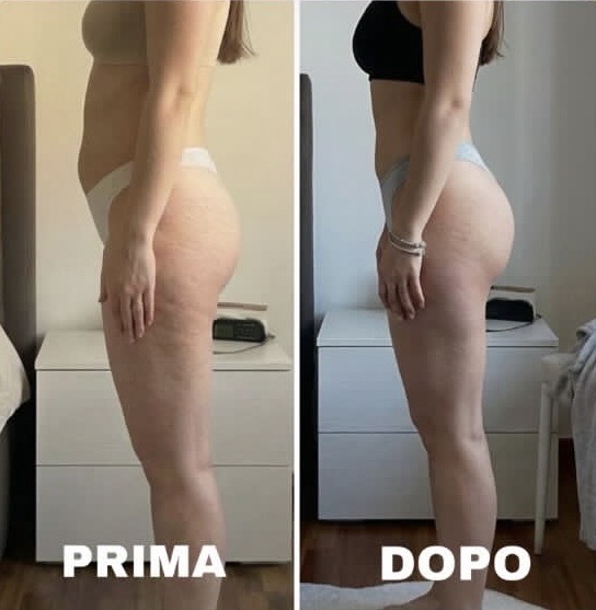 Primo confronto fotografico prima e dopo il percorso